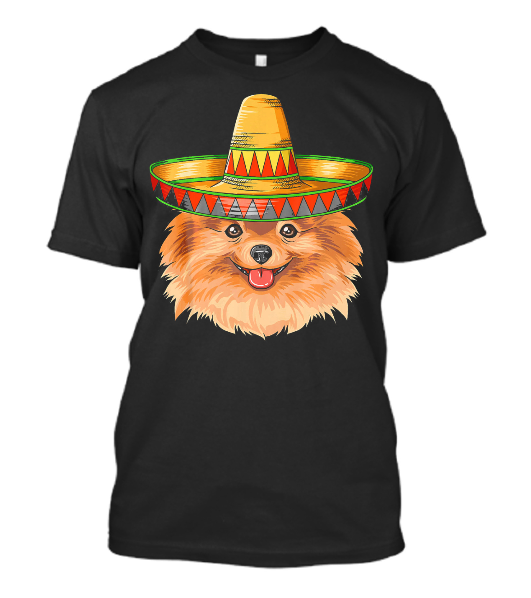 Pomeranian Cinco De Mayo Mexican Sombrero T-Shirt