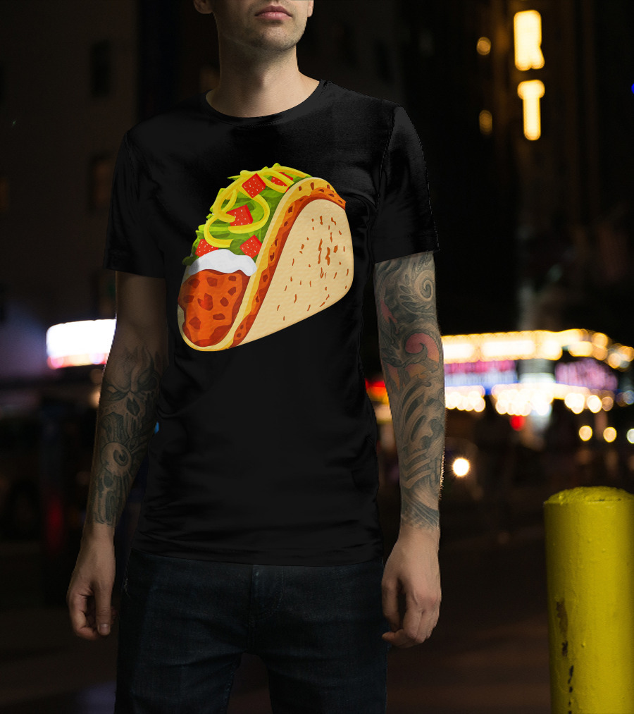 Yummy Taco Funny Mexican Food Lover Cinco T-Shirt