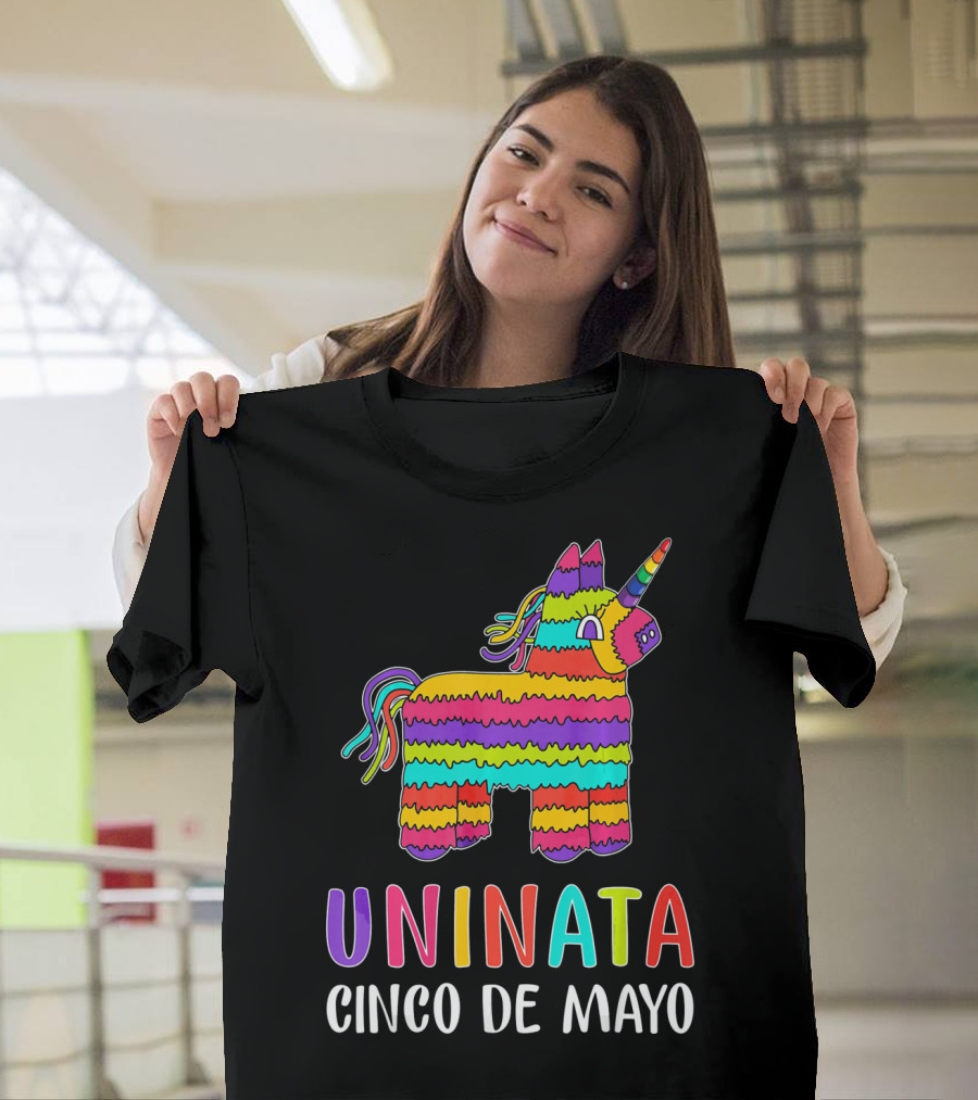 Unicorn Pinata Rainbow Uninata Cinco de Mayo T-Shirt