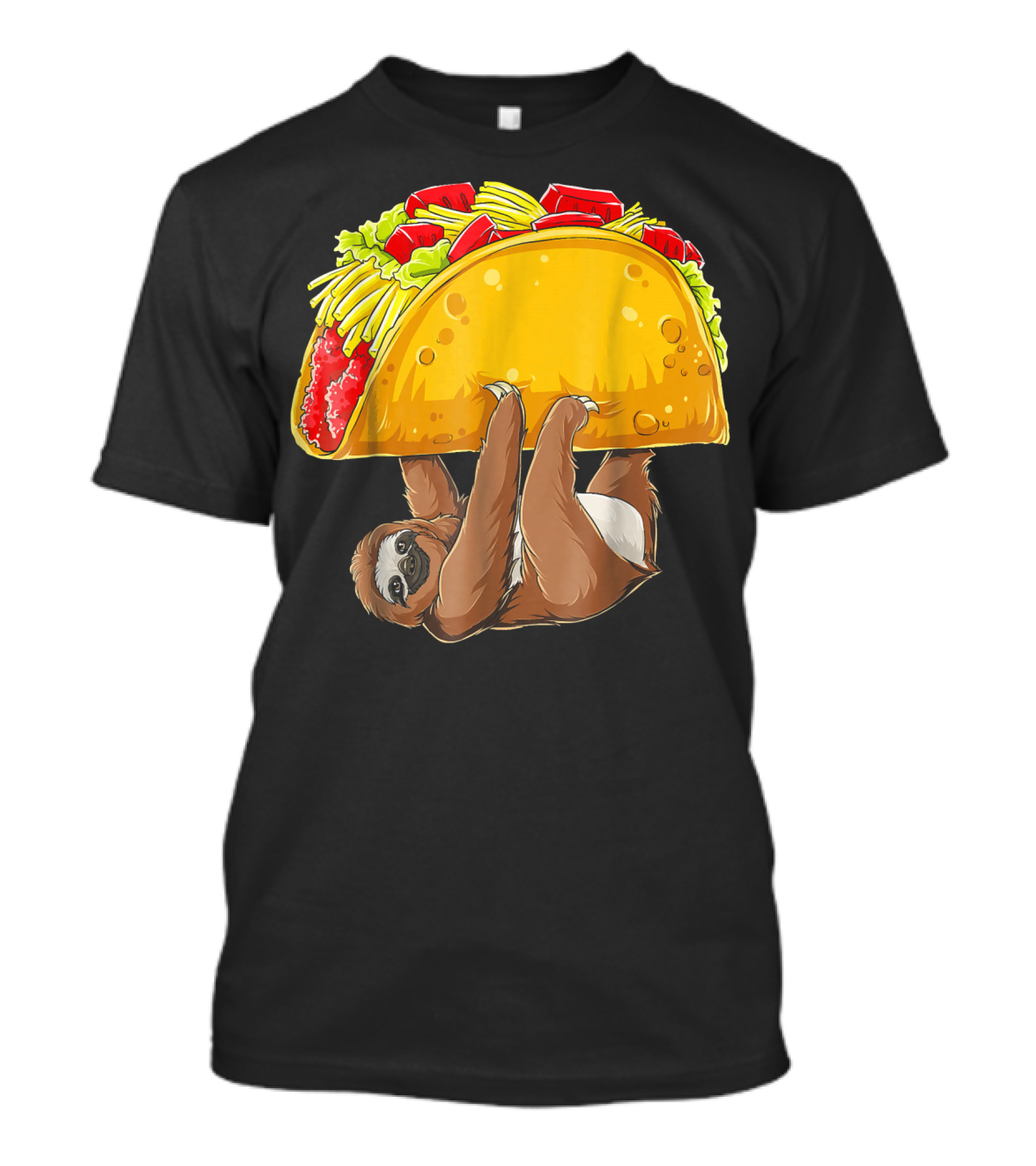 Sloth Hanging From Giant Taco Cinco De Mayo T-Shirt