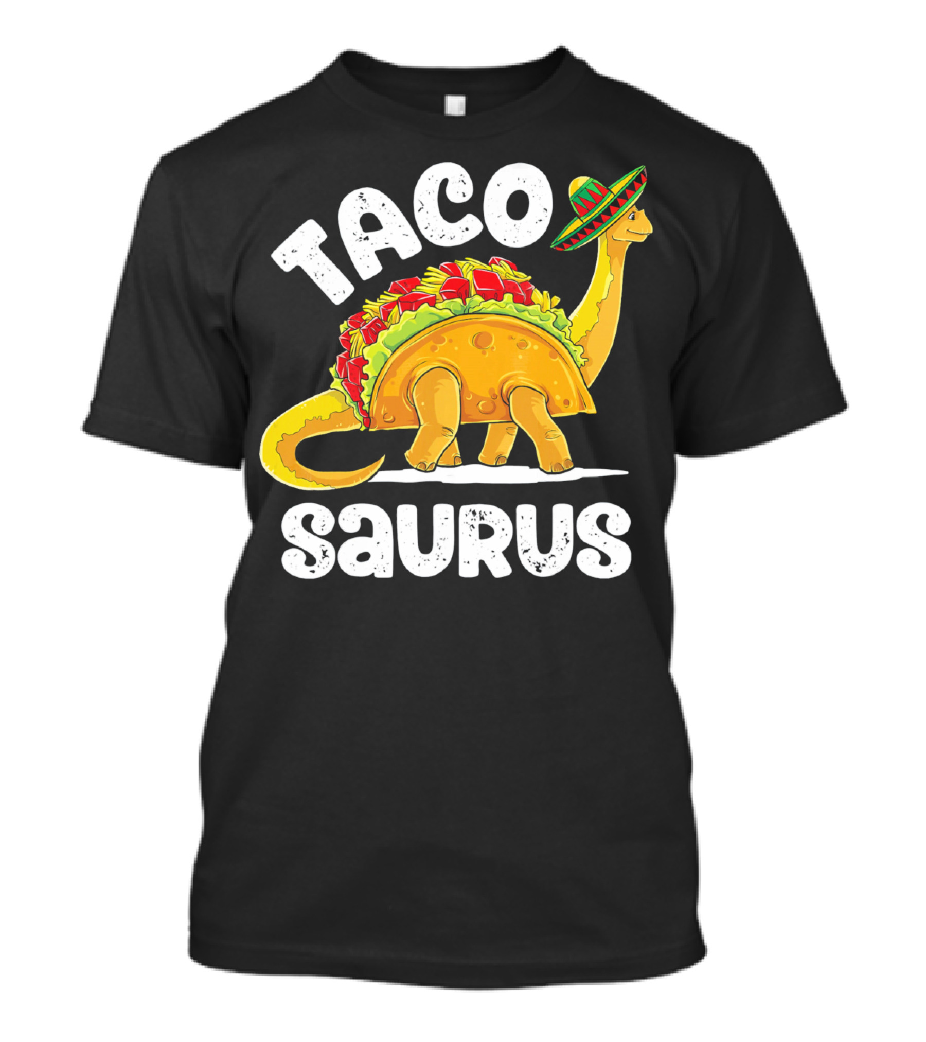 Tacosaurus Sombrero Cinco De Mayo Taco Dinosaur T-Shirt