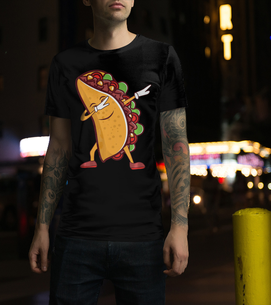 Dabbing Taco Cinco De Mayo Mexican Food T-Shirt