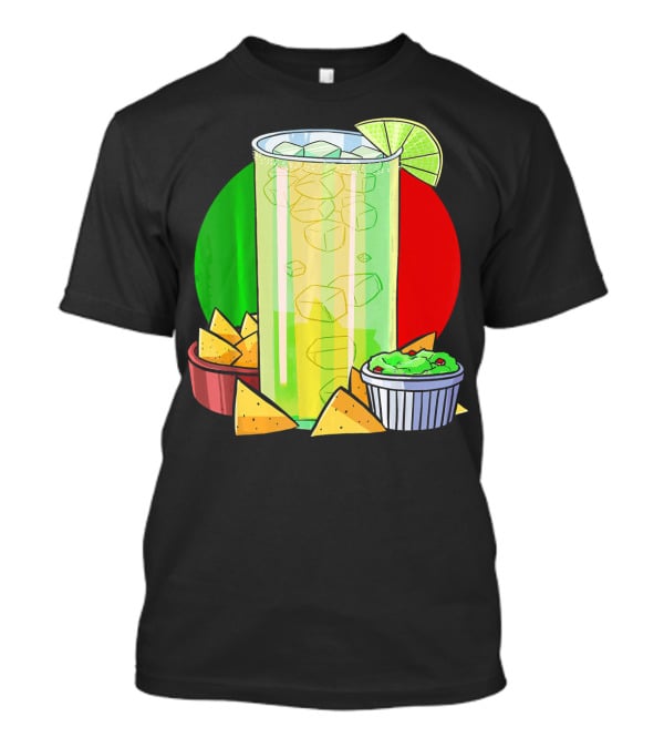 Funny Cinco De Mayo Tequila Guacamole Nachos Lime Fiesta T-Shirt
