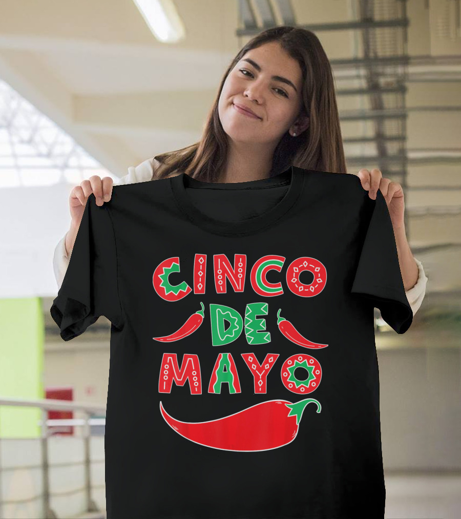 Cinco de Mayo Red and Green Peppers T-Shirt