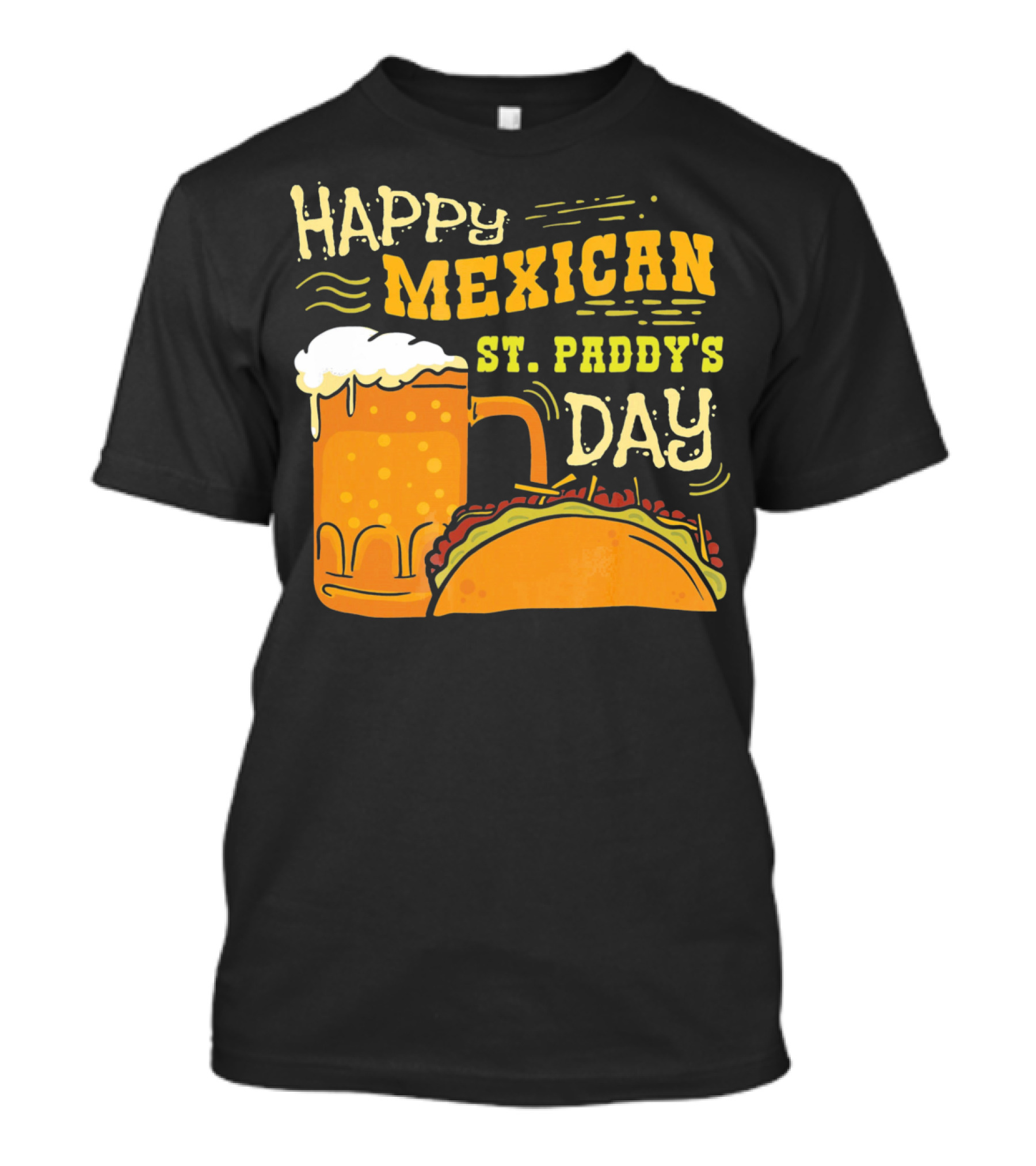 Happy Mexican St. Paddy's Day Beer Mug With Taco T-Shirt