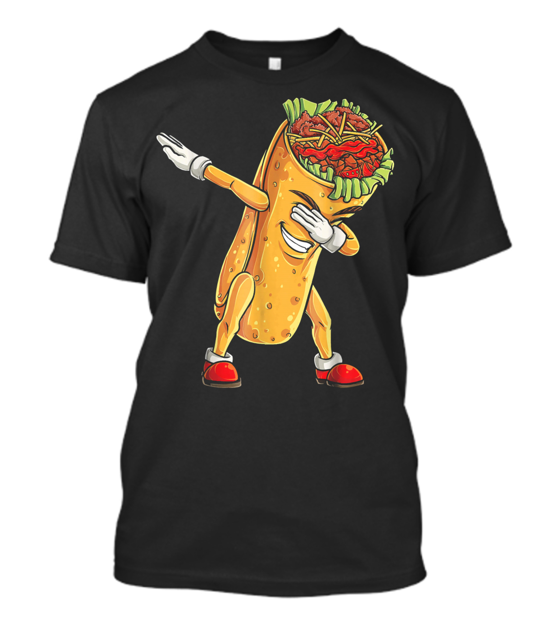 Cinco De Mayo Dabbing Burrito Character Fun T-Shirt