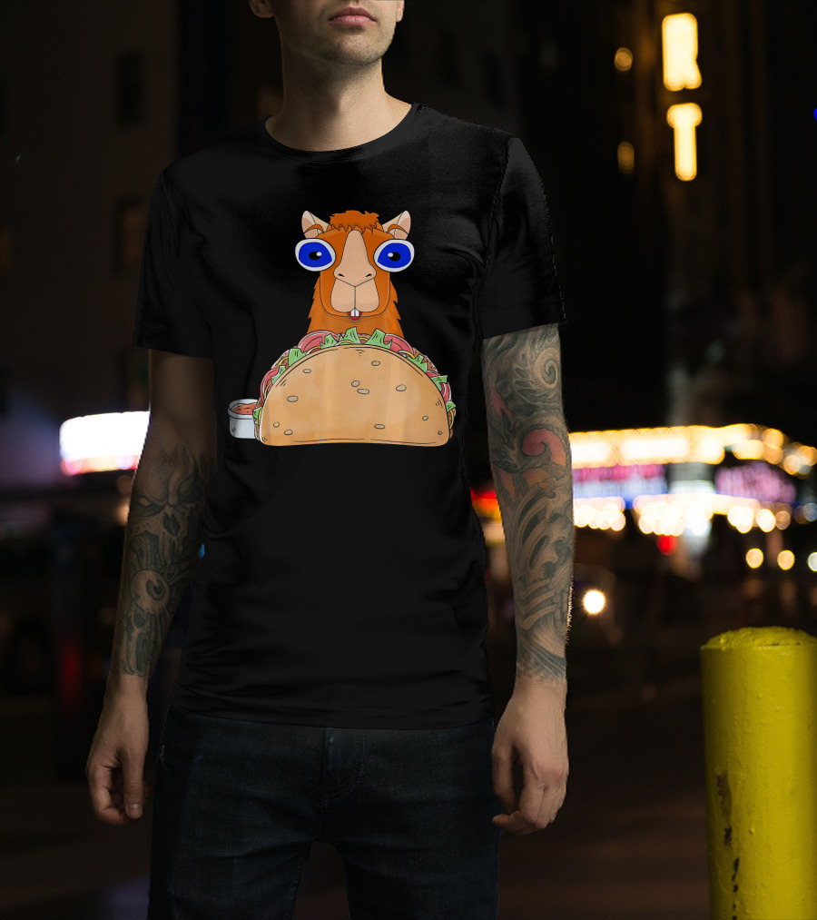 Llama Taco Lover Cinco De Mayo T-Shirt
