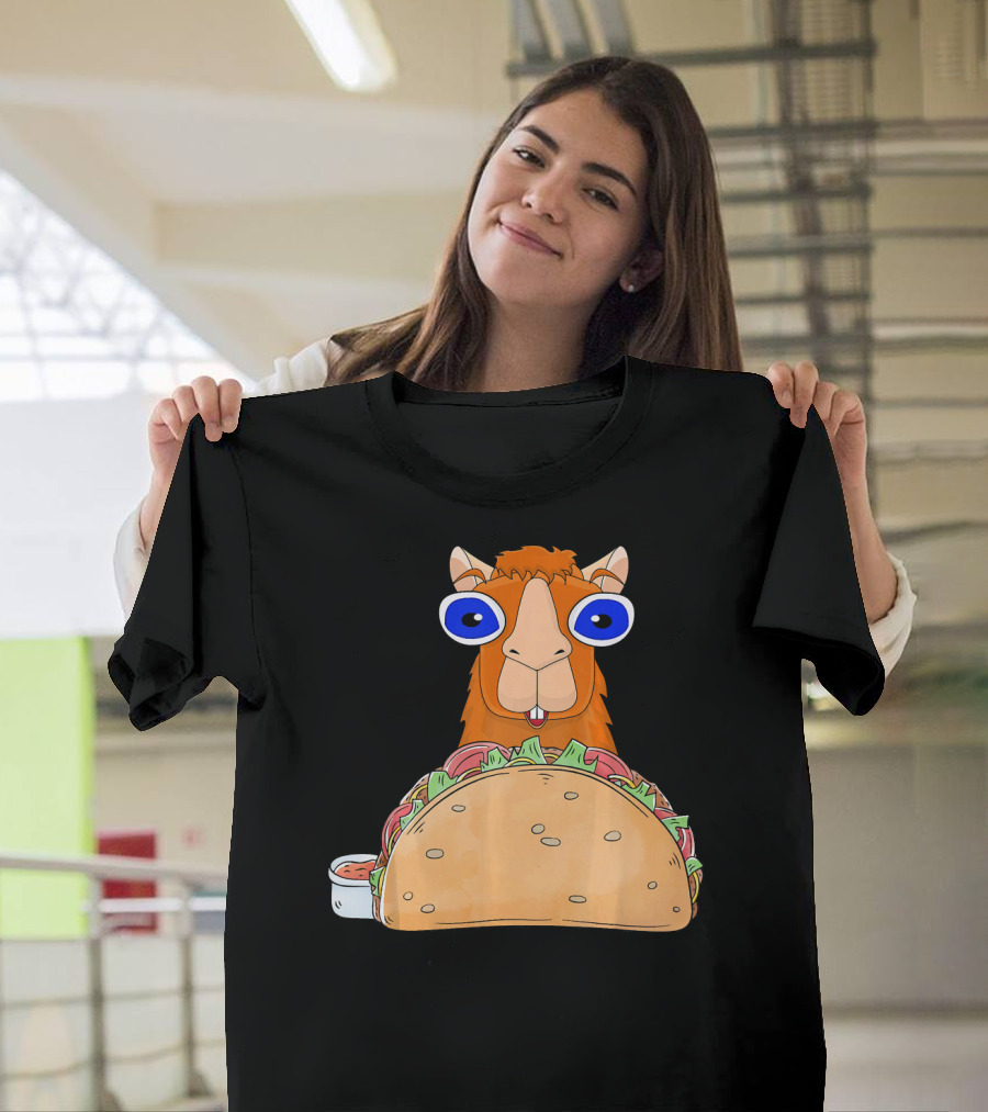 Llama Taco Lover Cinco De Mayo T-Shirt