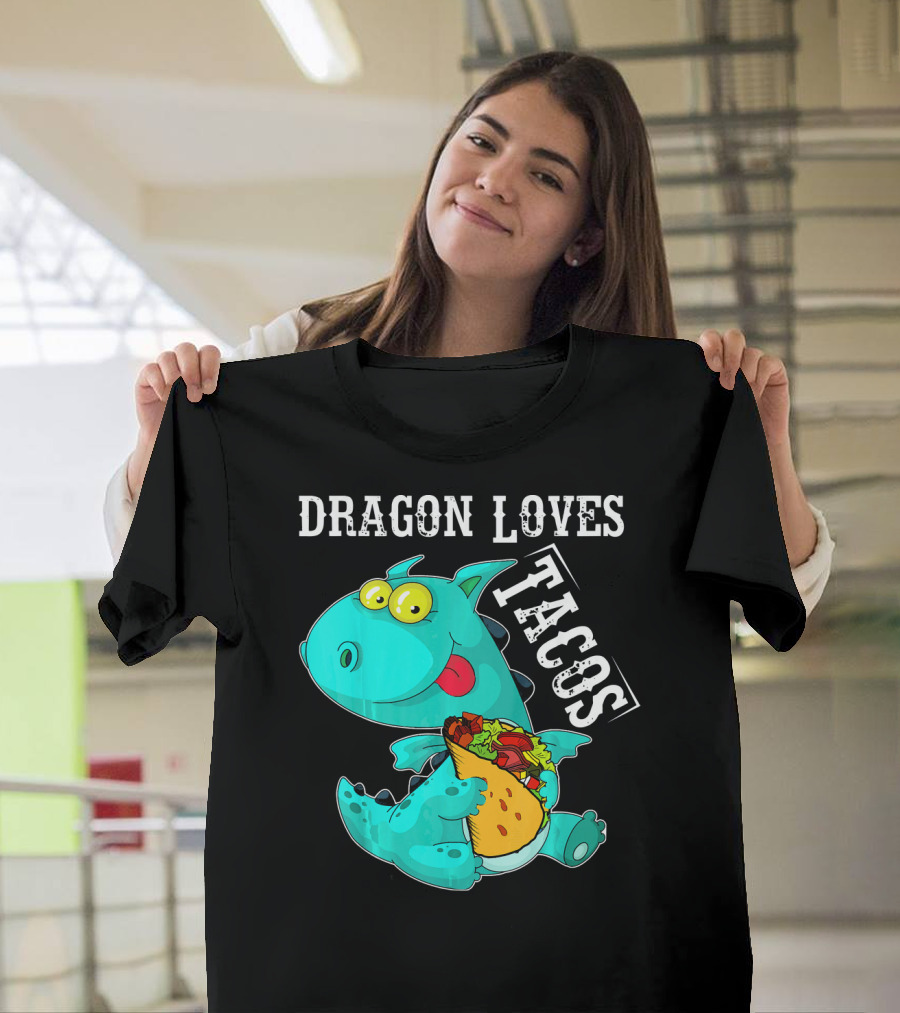 Dragon Loves Tacos Cinco De Mayo Taco T-Shirt