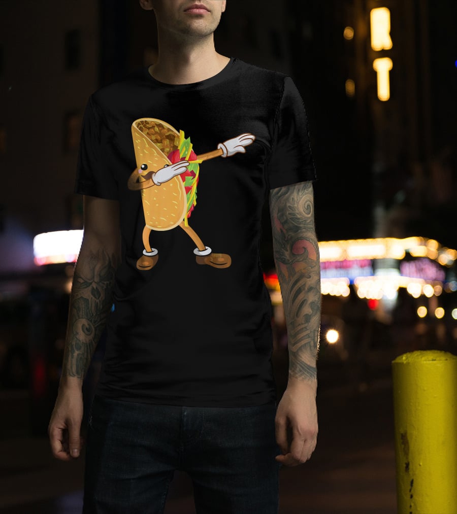Dabbing Taco Dance Funny Cinco De Mayo T-Shirt