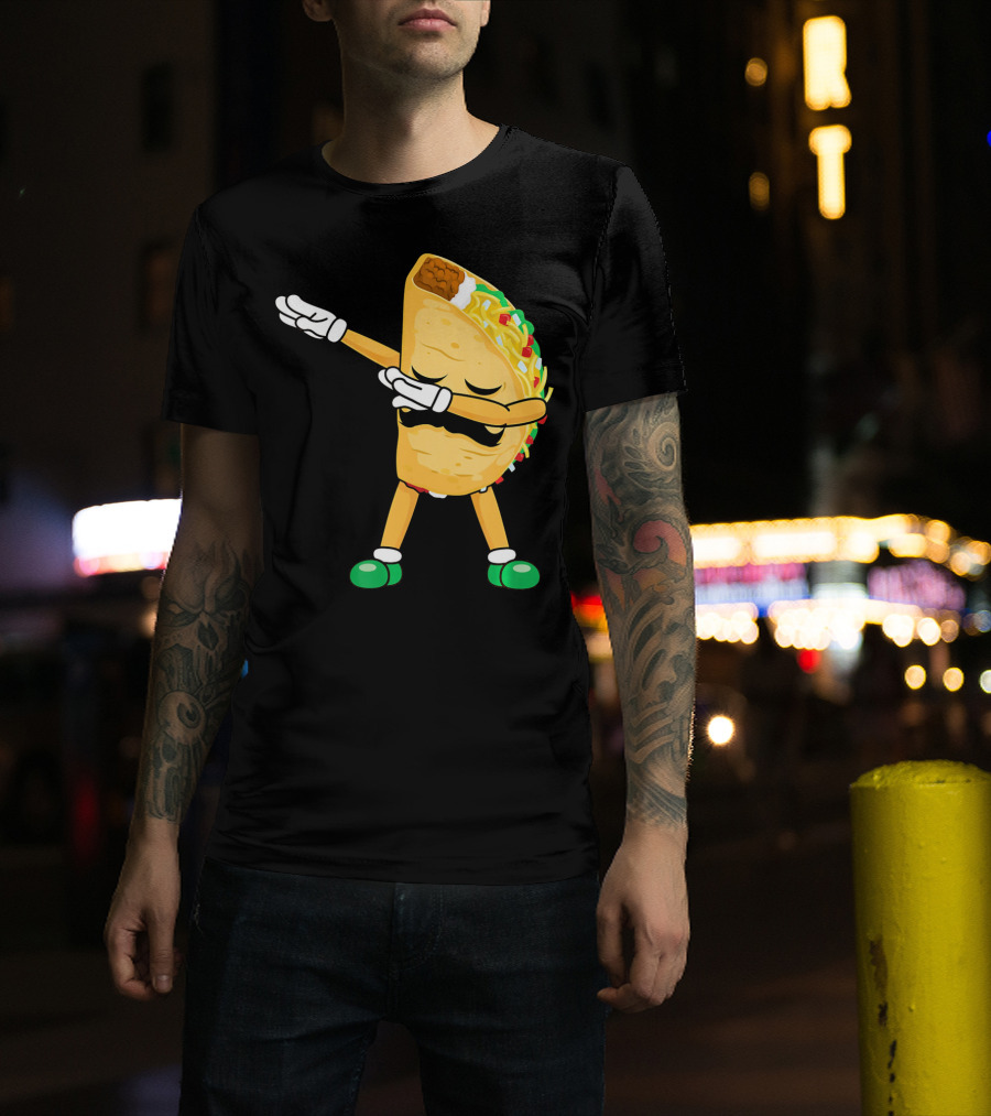 Dabbing Taco Mexican Cinco De Mayo Dab T-Shirt