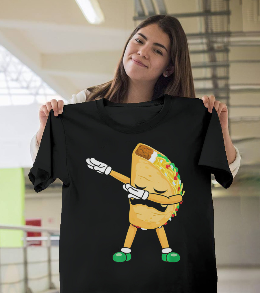 Dabbing Taco Mexican Cinco De Mayo Dab T-Shirt
