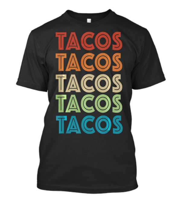 Cinco De Mayo Vintage Tacos Retro Typography T-Shirt