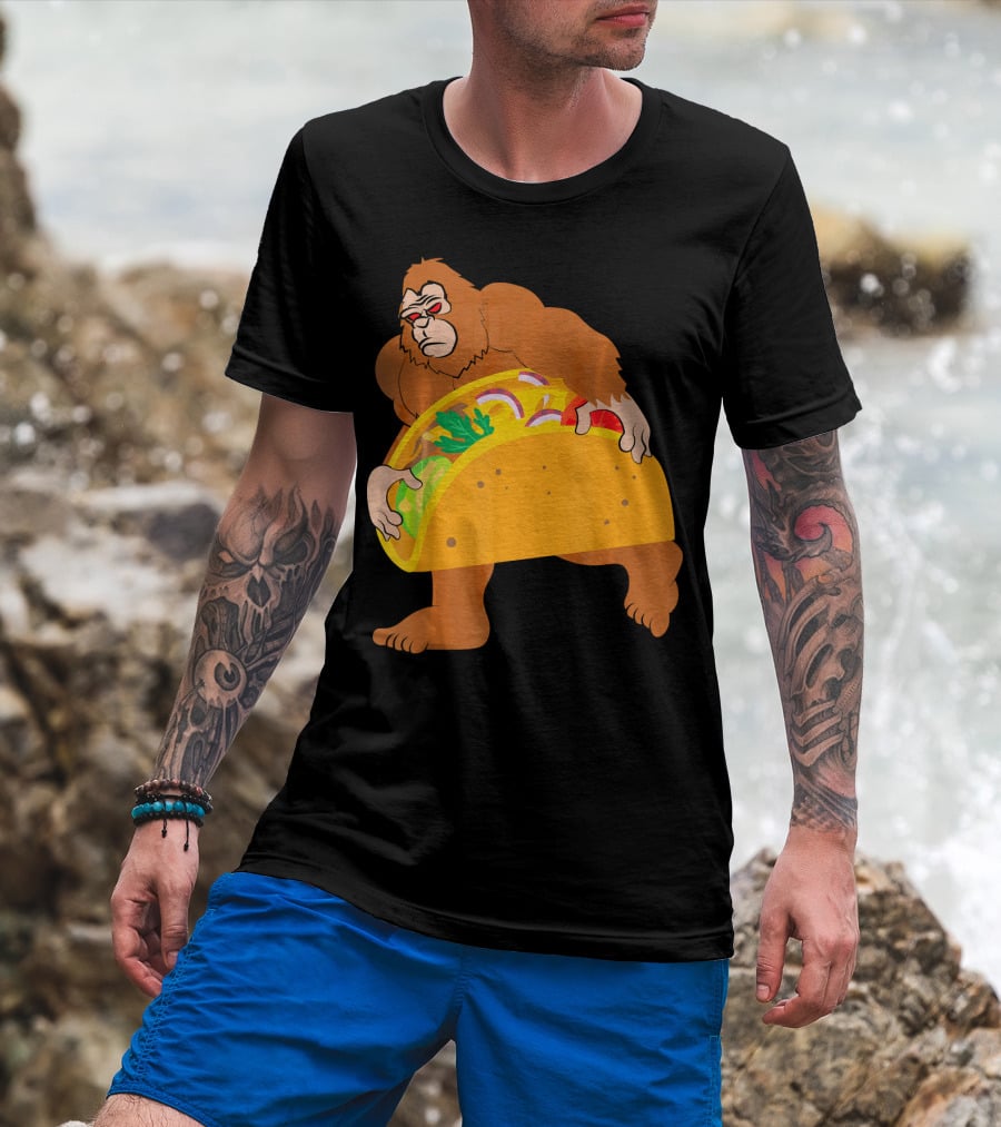 Bigfoot Taco Cinco De Mayo T-Shirt