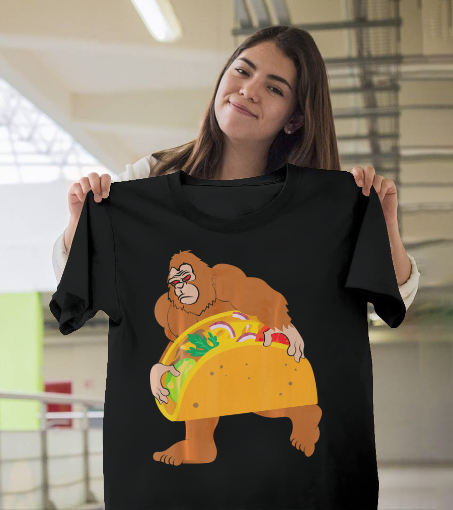 Bigfoot Taco Cinco De Mayo T-Shirt