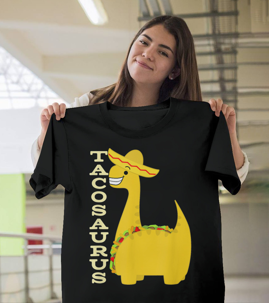 Cinco de Mayo Tacosaurus Dinosaur with Sombrero T-Shirt