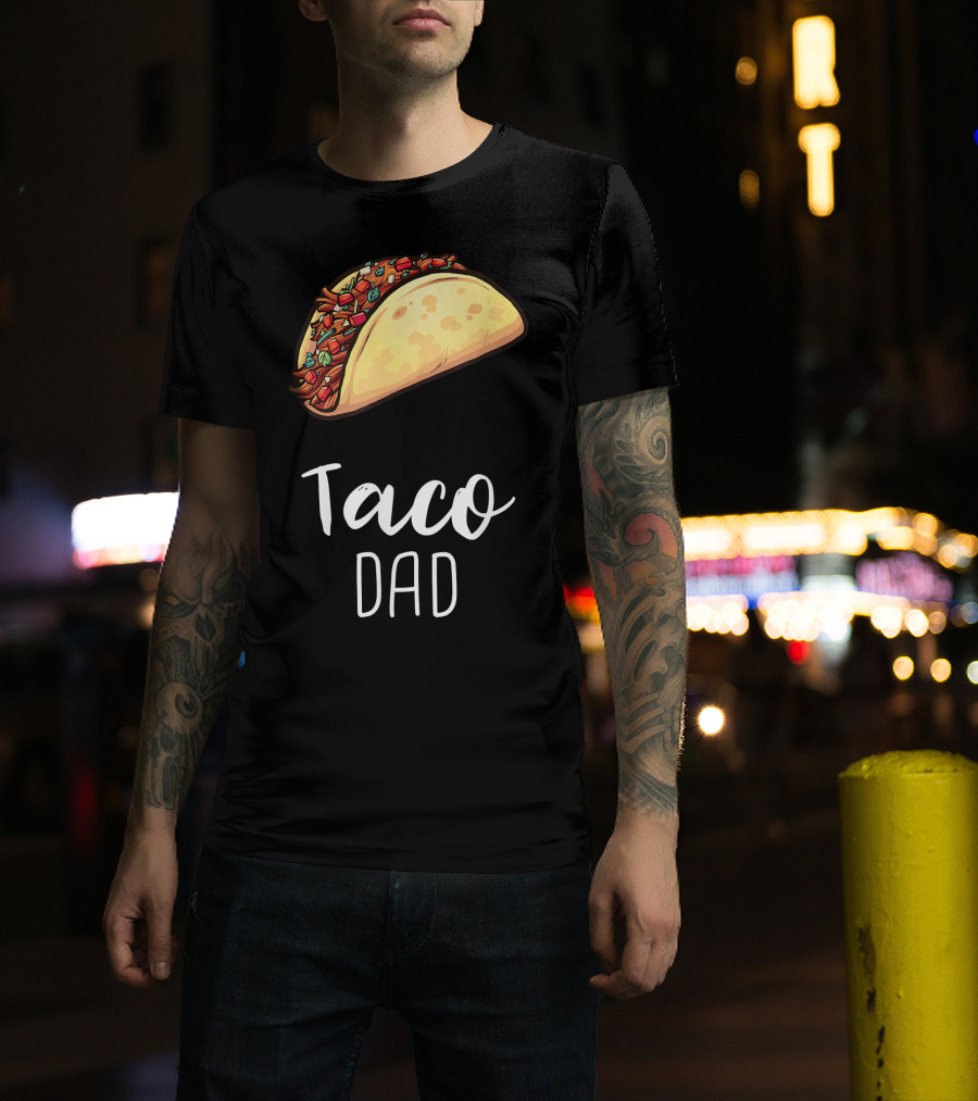 Taco Dad Cinco De Mayo Mexican Food T-Shirt