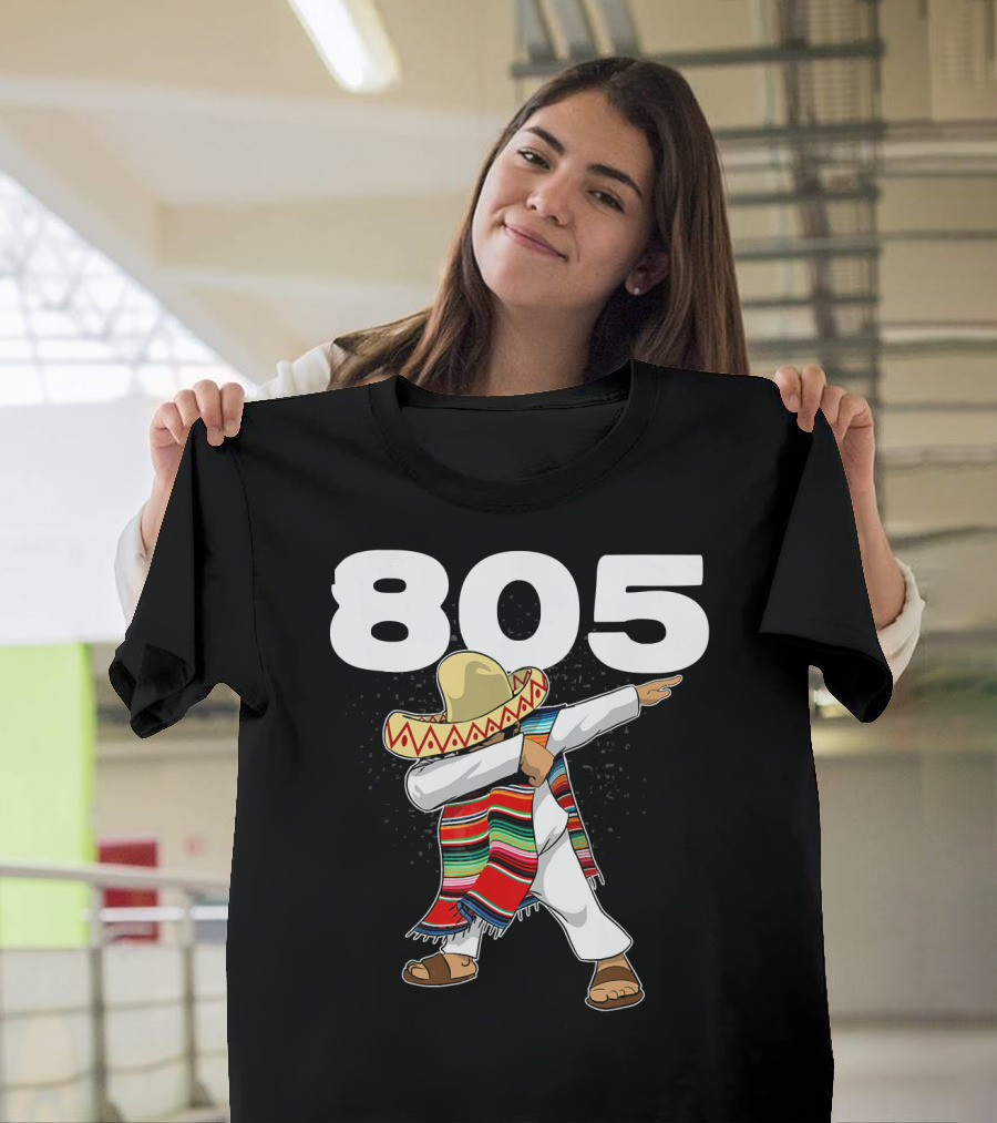 805 Cinco De Mayo Mexican Celebration Dance In California Area Code T-Shirt