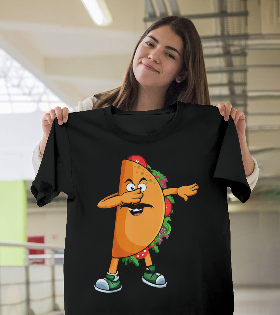 Dabbing Taco Mexican Dab Tacos Salsa Dance Fun T-Shirt