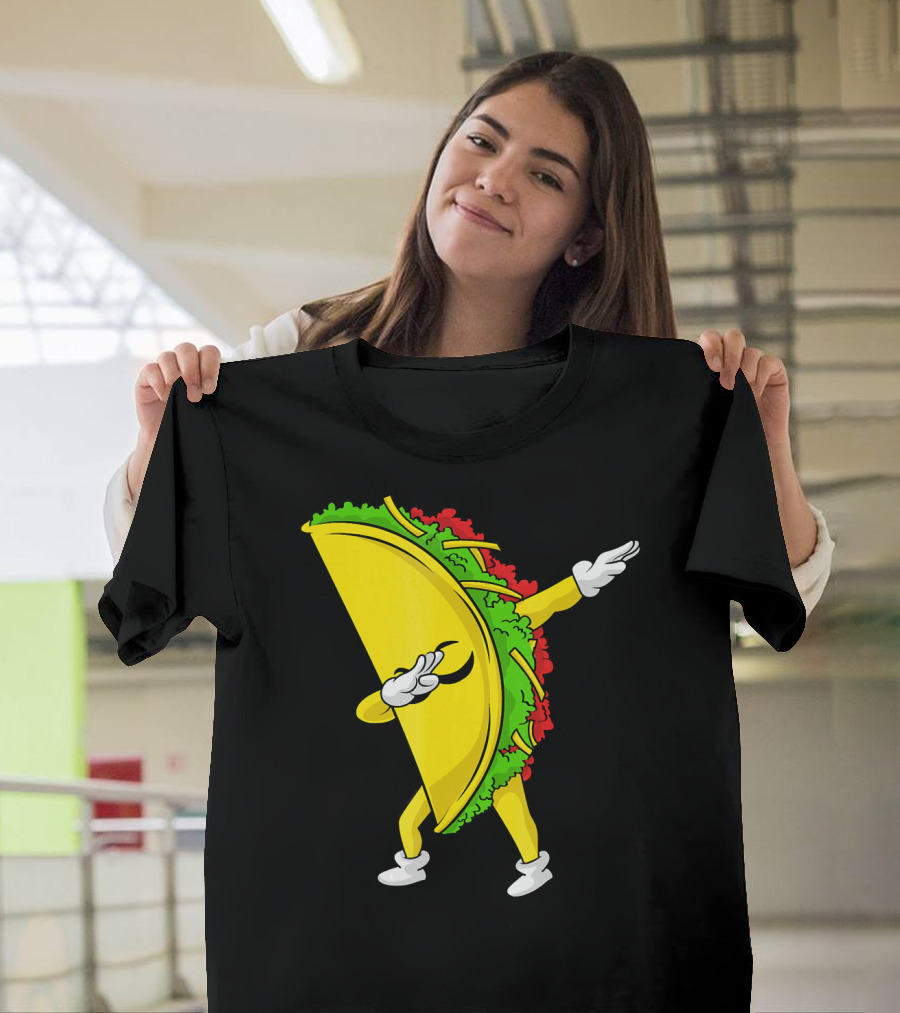 Dabbing Taco Cinco De Mayo Mexican Fiesta T-Shirt
