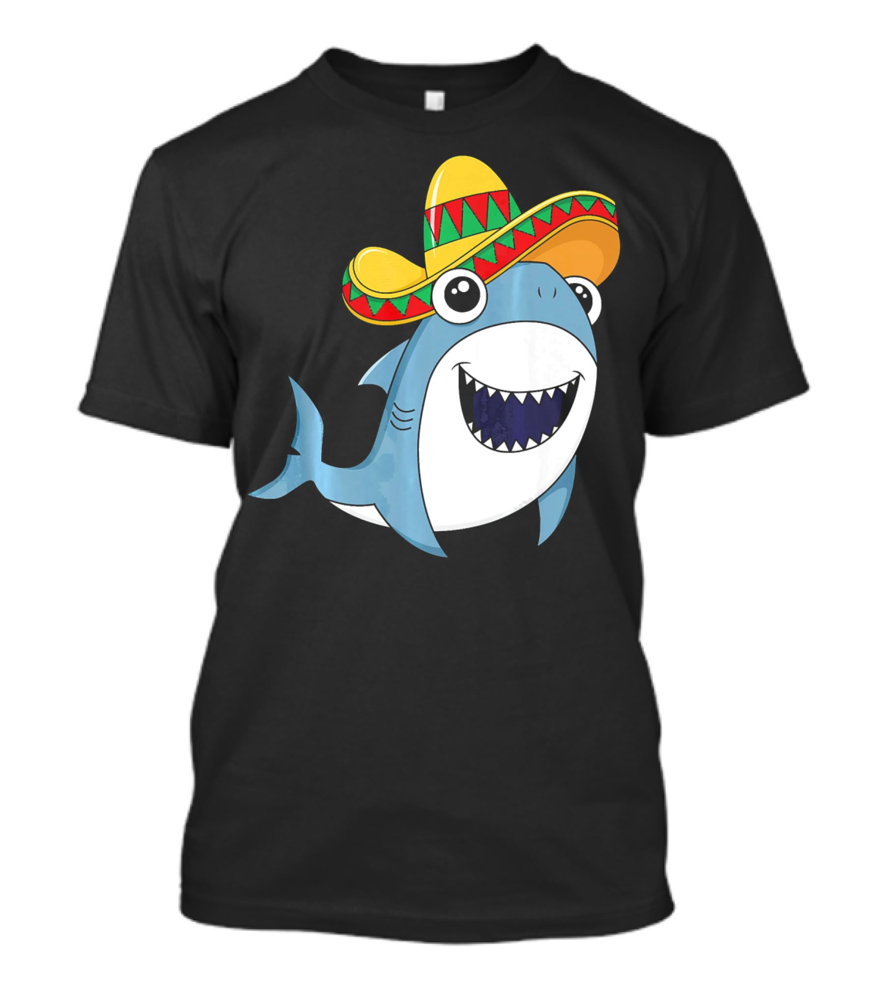 Kids Cinco De Mayo Sombrero Shark Boys Me T-Shirt
