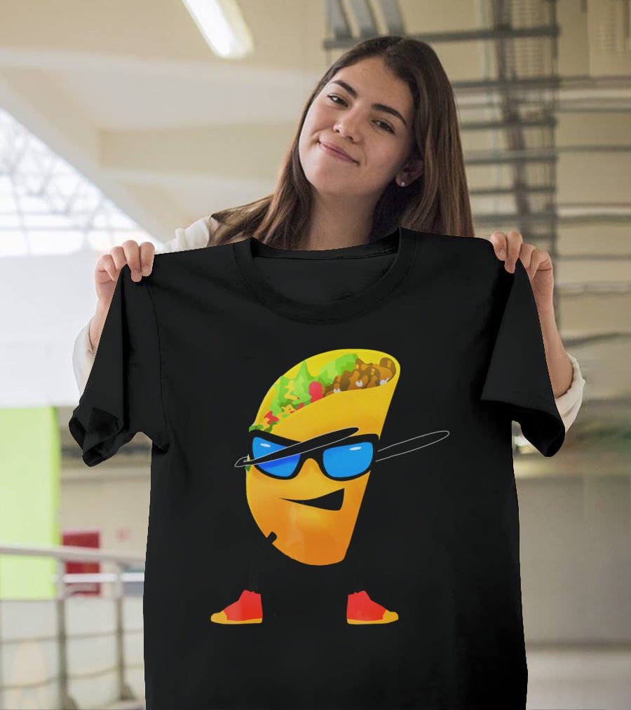 Taco Kids Dabbing Cool Shades Taco T-Shirt