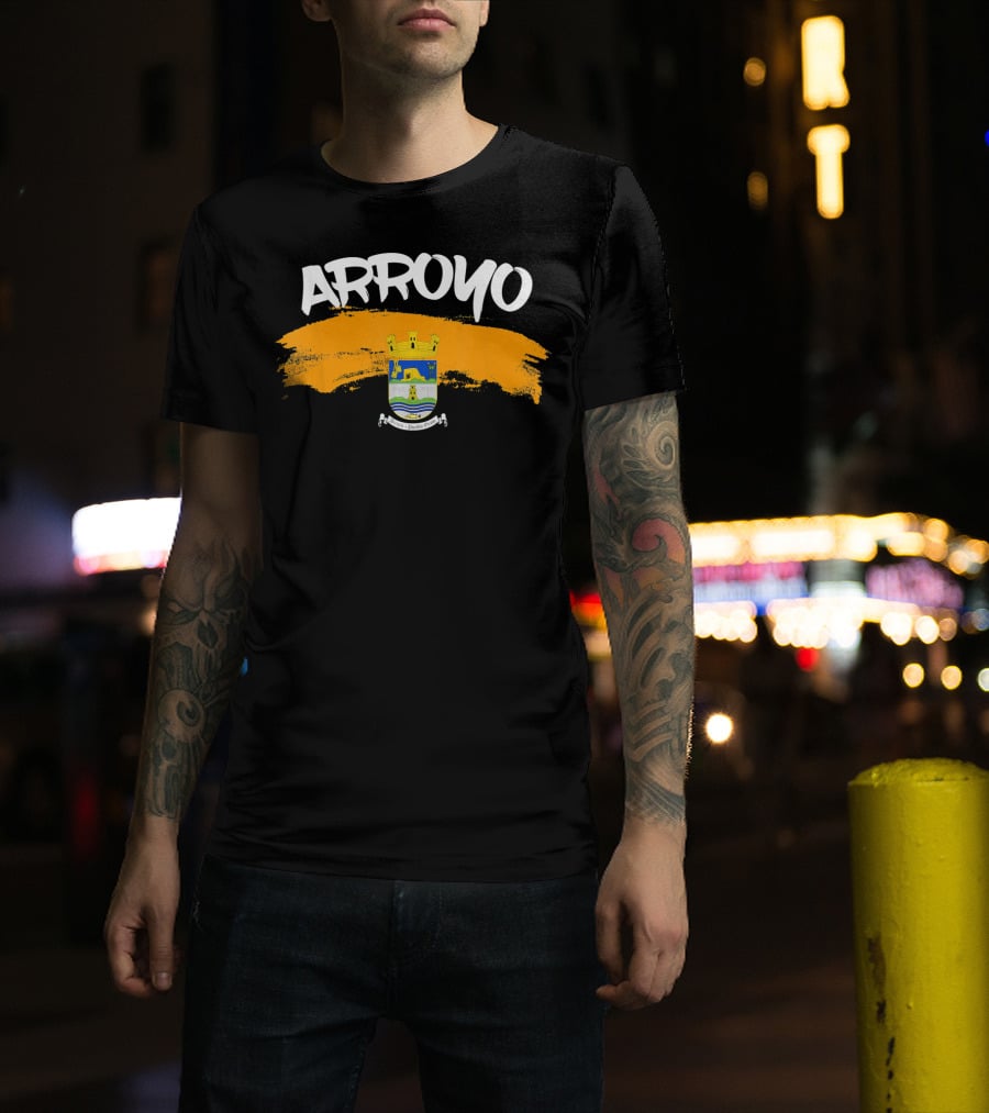 Arroyo Puerto Rico Crest Camisas De Puerto Rico Hecho En Arroyo T-Shirt
