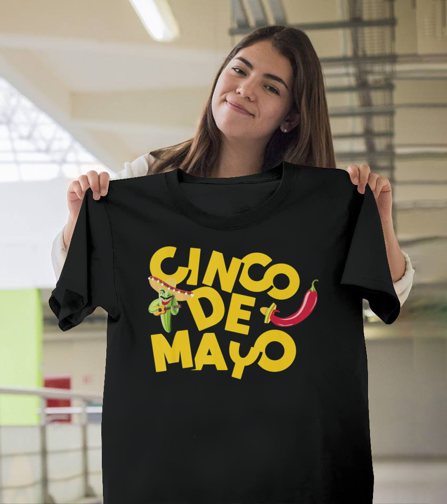 Cinco De Mayo Sombrero Chile Pepper Festive T-Shirt
