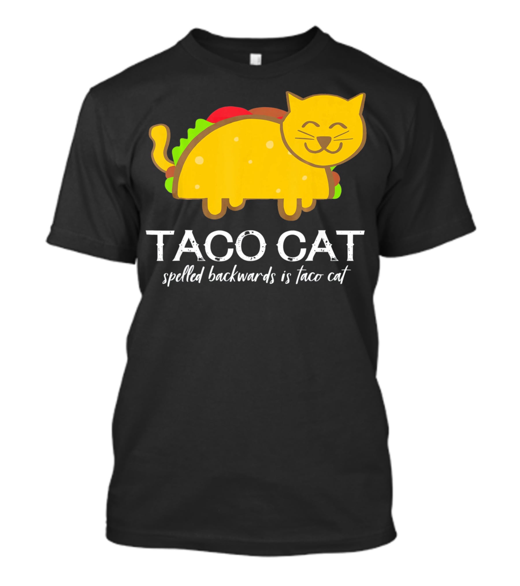 Cinco De Mayo Funny Taco Cat Spelled Backwards Is Taco Cat T-Shirt