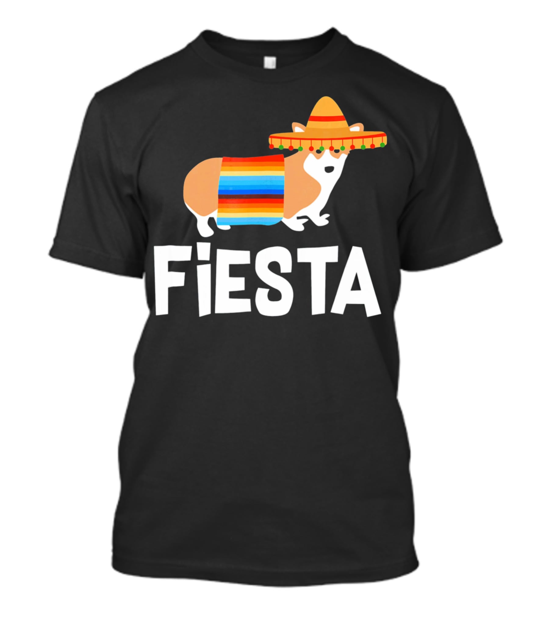 Fiesta Corgi Sombrero Cinco De Mayo T-Shirt