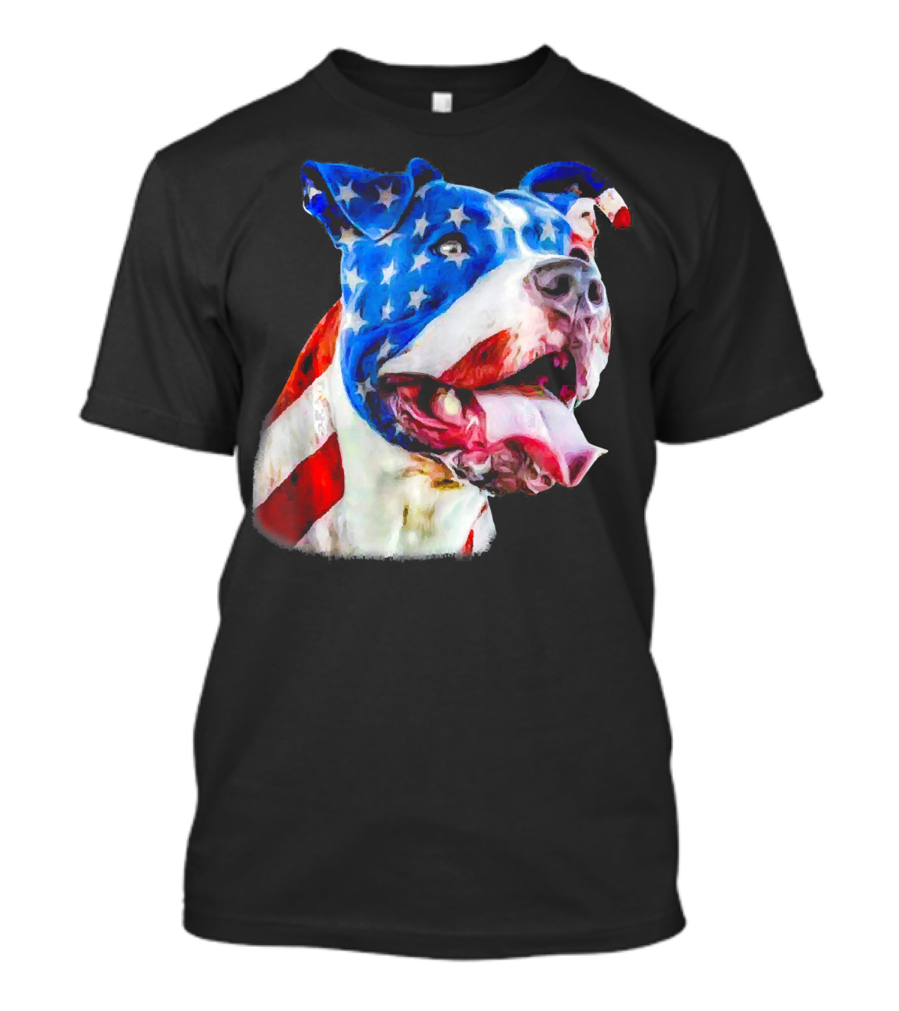 American Pit Bull Terrier USA Flag T-Shirt