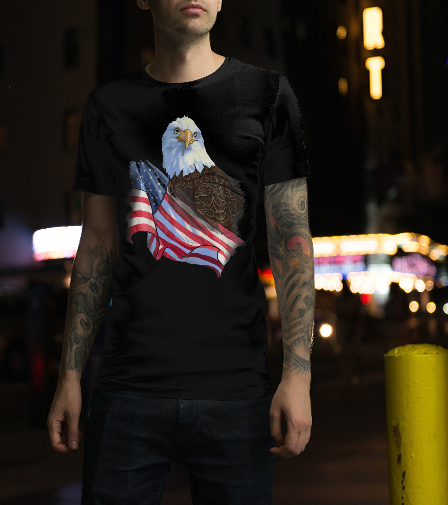 American Flag Eagle Independence T-Shirt