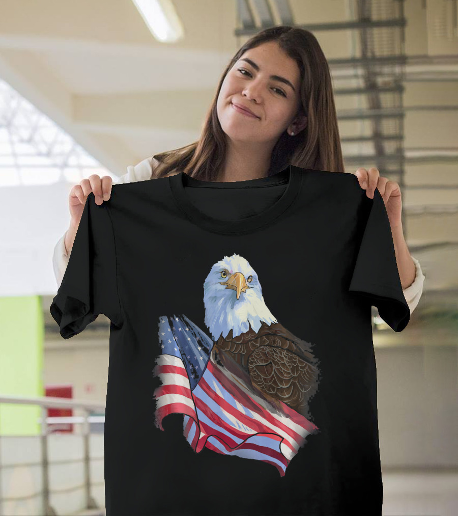 American Flag Eagle Independence T-Shirt