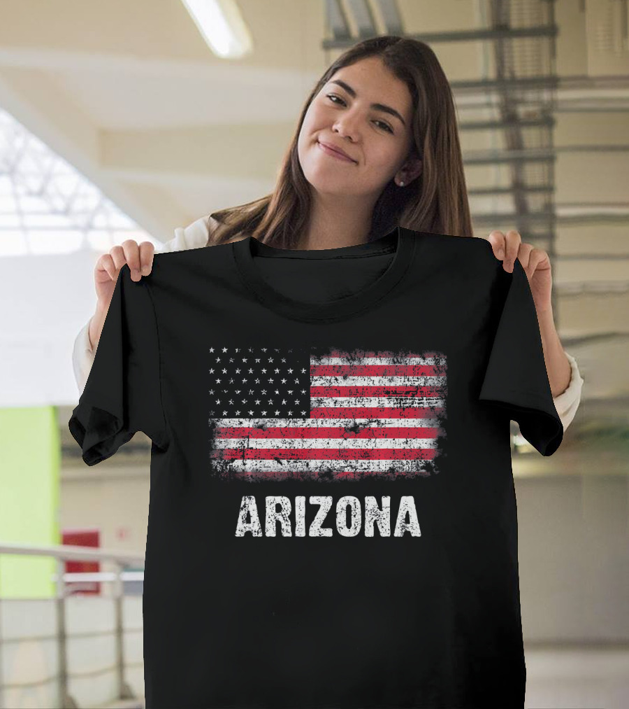 Arizona American Flag 4th Of July Patrio T-Shirt