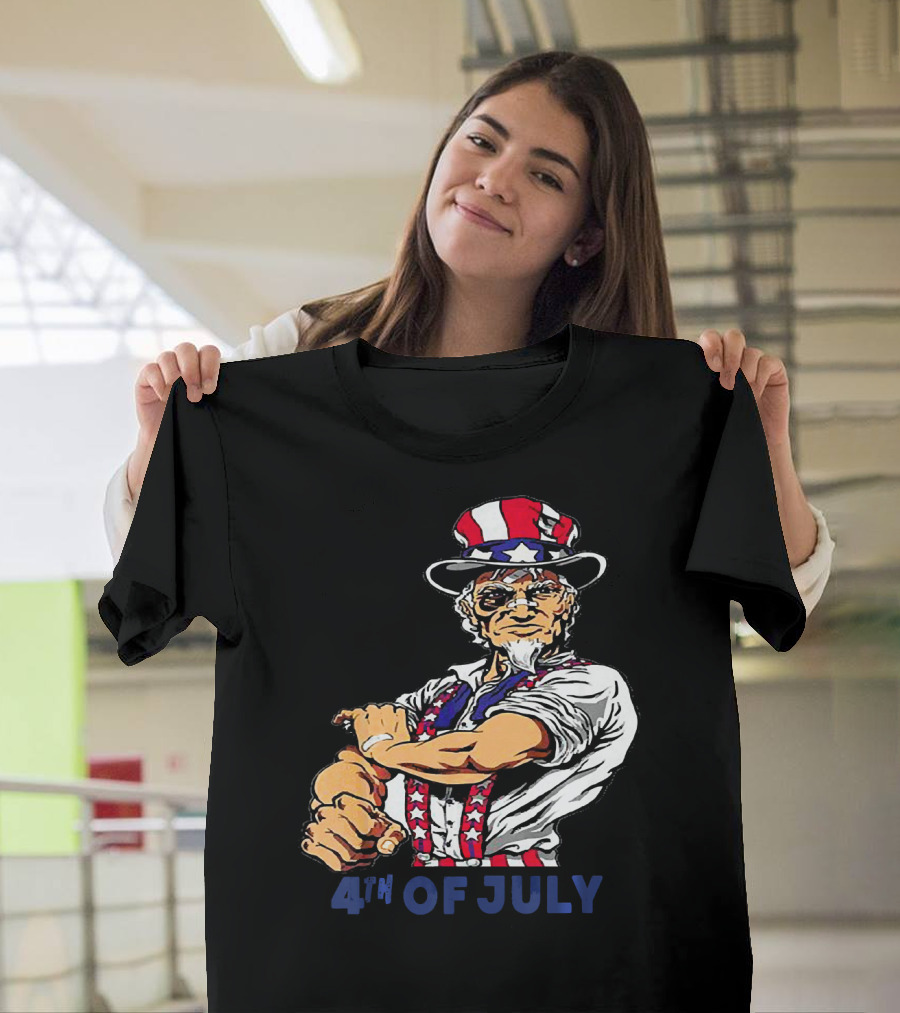 Uncle Sam 4th of July Patriotic Fun T-Shirt