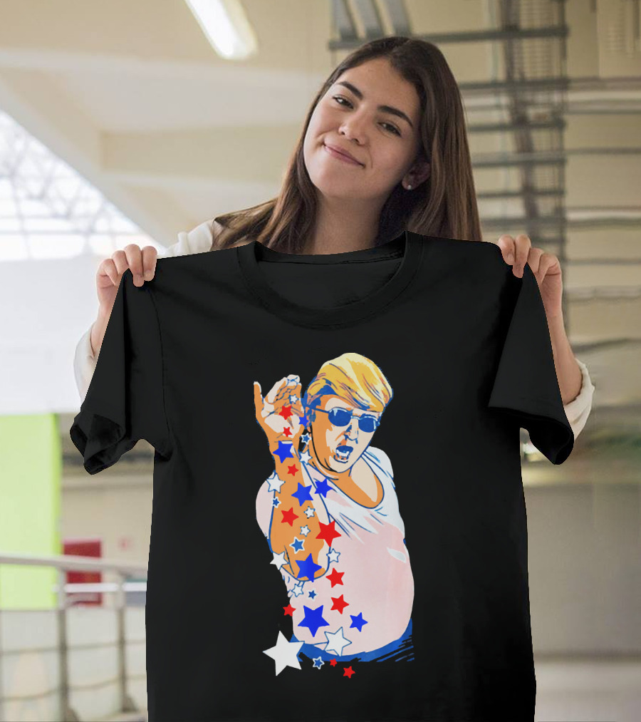 Trump Bae Funny 4th of July Patriotic Stars Salt Bae T-Shirt