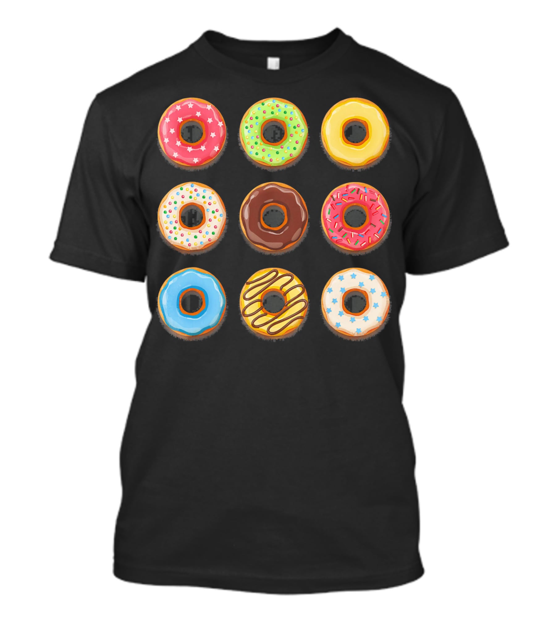 Donuts Sweet Mom Teens Girls Colorful T-Shirt