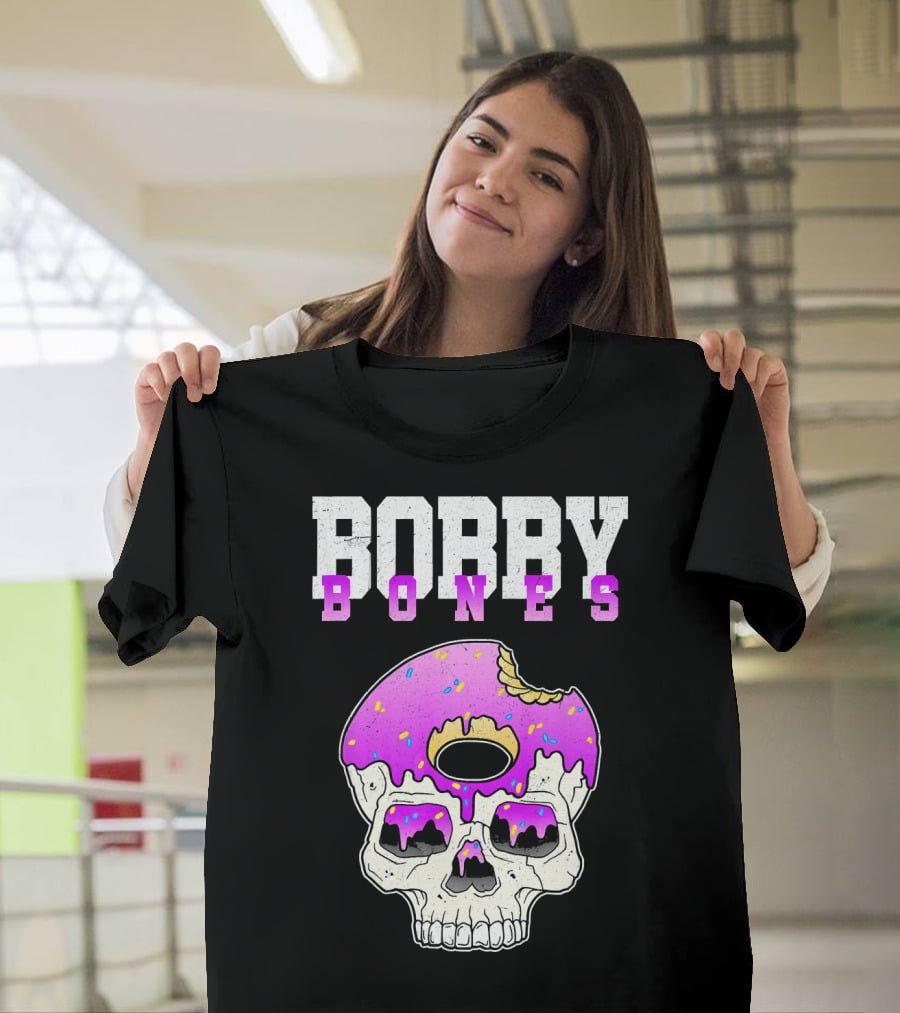 Bobby Bones Skull Donut Pink Sweet Death T-Shirt