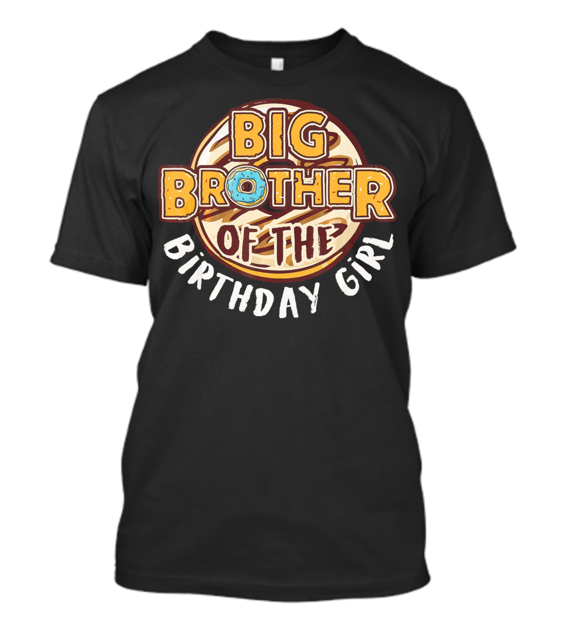 Big Brother Of The Birthday Girl Donut T-Shirt