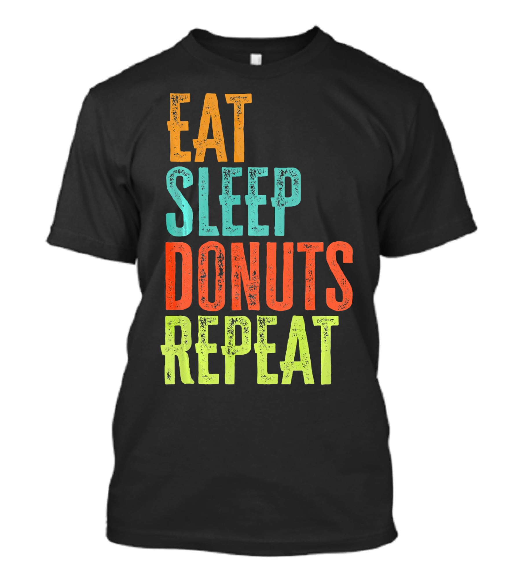 Eat Sleep Donuts Repeat Retro Coffee Dou T-Shirt