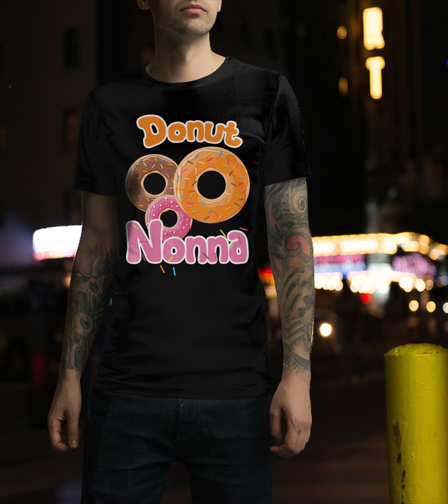 Donut Nonna Colorful Sprinkled Doughnuts T-Shirt