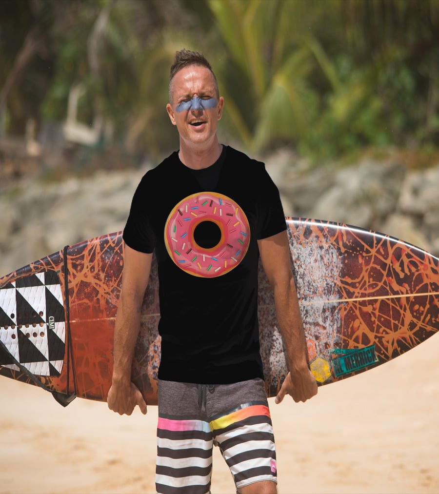 Simple Colorful Sprinkle Donut T-Shirt