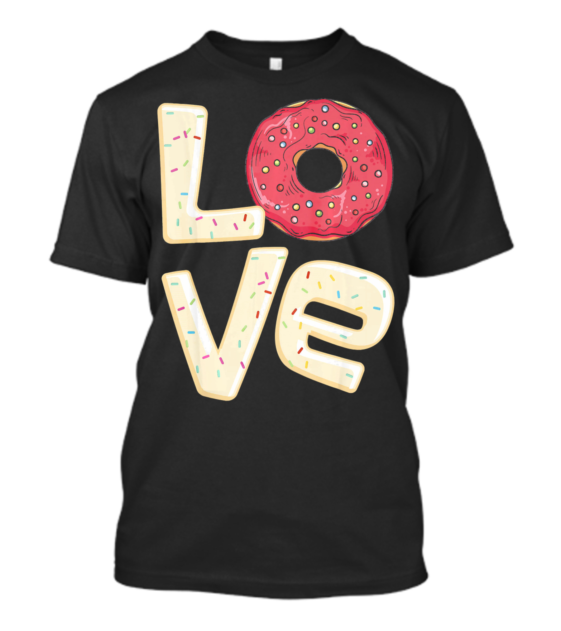 Funny I Love Bagel Donuts Sprinkled Love T-Shirt