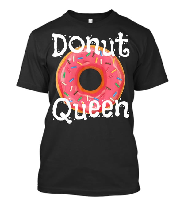 Donut Queen Sprinkled Pink Donut Enthusiast T-Shirt