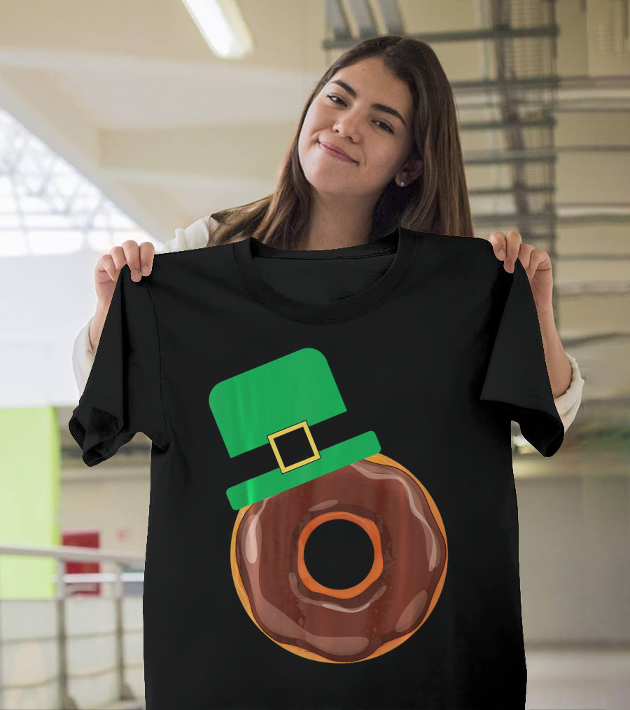 Chocolate Donut with Green Hat T-Shirt