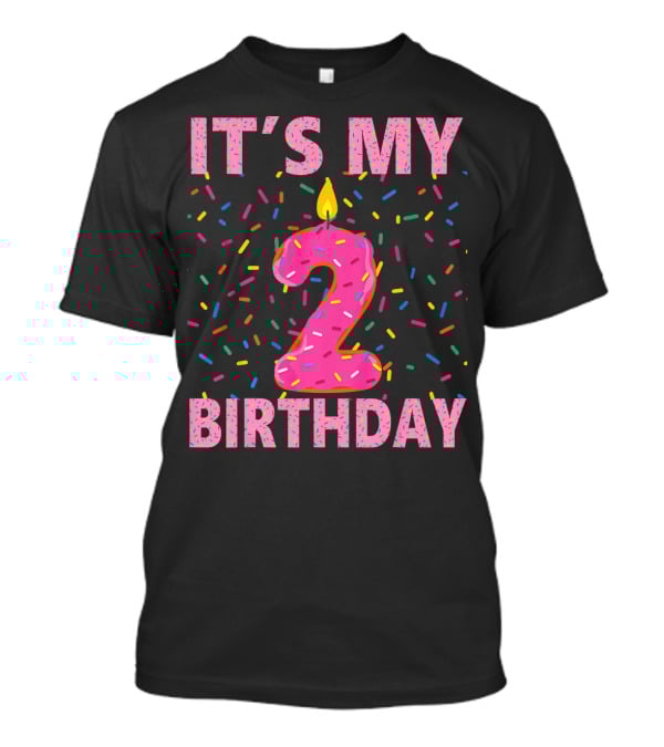 It's My 2 Birthday Kids Sweet Donut T-Shirt