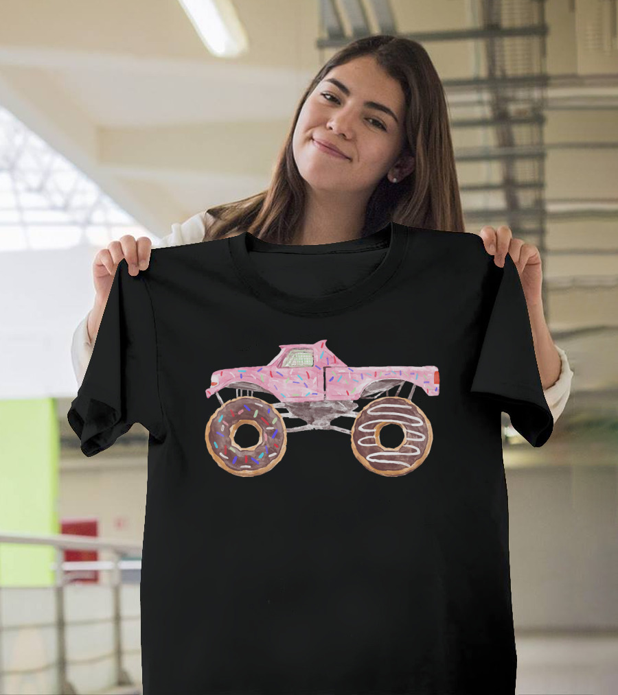Yummy 4WD Monster Truck Donut Wheels T-Shirt