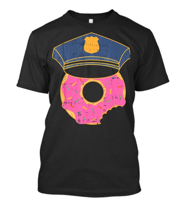 Donut Sprinkles Police Hat Cop Awesome Iconic T-Shirt