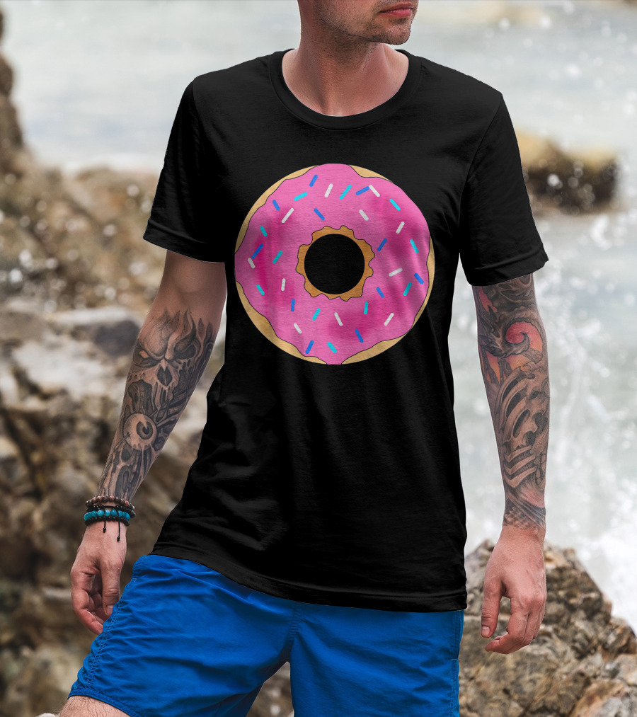Donut Girls Tod Pink Frosted Sprinkles T-Shirt