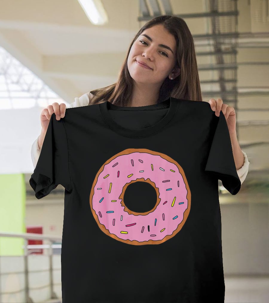 Pink Sprinkled Donuts Delicious Sweets Foodie T-Shirt